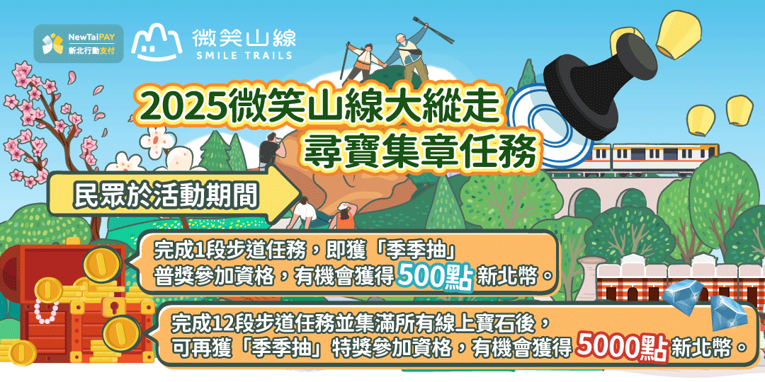 2025微笑山線大縱走 尋寶集章任務